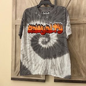 RAWYALTY BLACK LABEL Tied Dyed Tee with RawYalty embroidered on front,men’s 💯 C